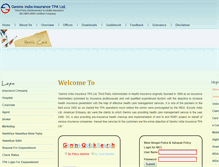 Tablet Screenshot of geninsindia.com